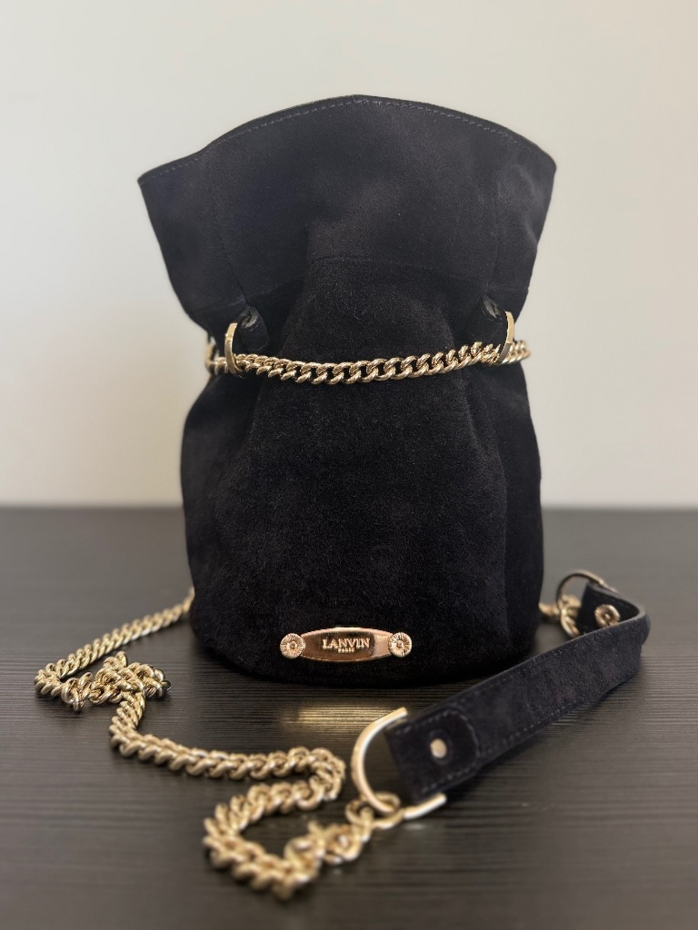 LANVIN Suede Mini Bucket bag 2016